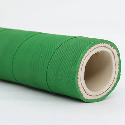 150Psi Flexible 3/4 - 6 Inch EPDM Green Rubber Chemical Delivery Hose For Corrosive Liquids