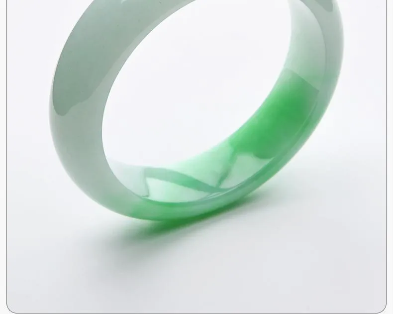 YQ443 free shipping natural emerald Gemstone Cuff jadeite 59.5mm inner diameter jade Bangle and jade bracelet