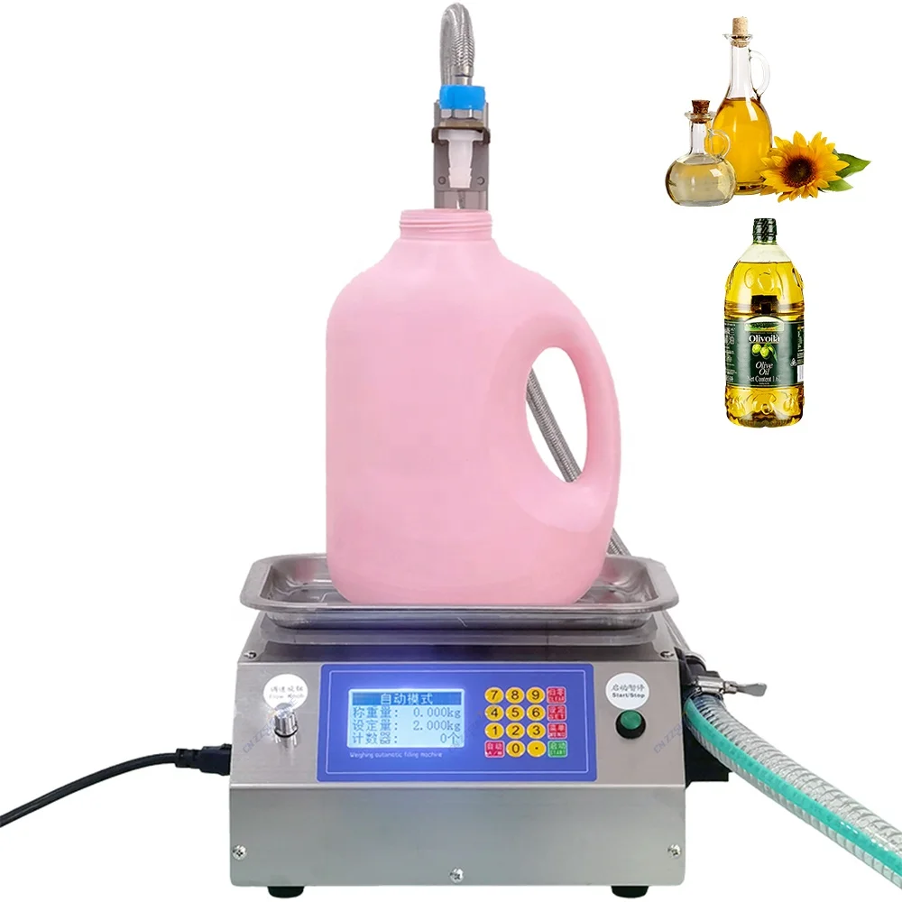 Small Weighing Type Stainless Steel Pump Electric Weighing Honey Cream Quantitative Weighing Filling Machine