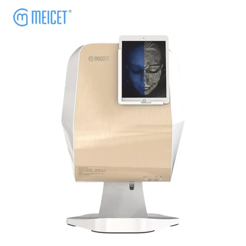 For Meicet MC88 Hot Sell 3D Magic Mirror Facial Skin Analysis Machine Five Light Spectrum Analyzer EU Plug App Face Device Camer
