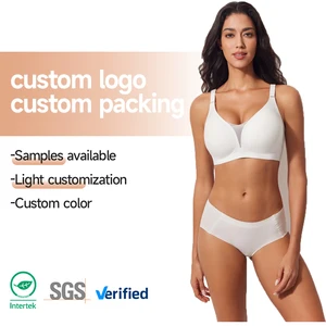 Womens Seamless Push up Bras No Underwire Full Coverage Anti Sagging Comfortable Bras V Neck Bra Wireless Everyday Bra