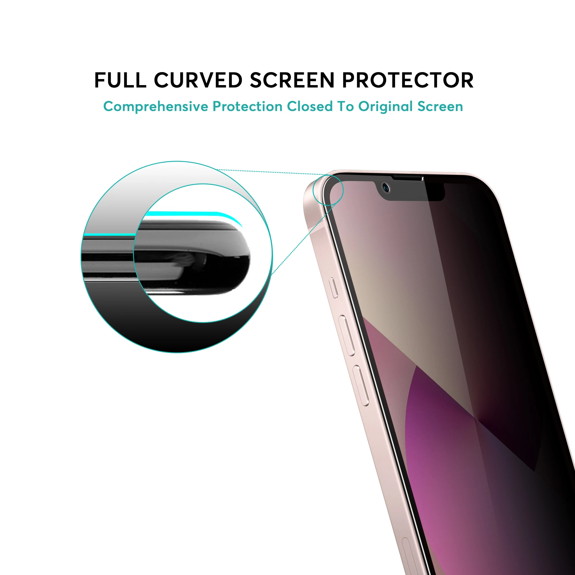 For iPhone 15 Privacy Screen Protector for iPhone 15 Pro Max Privacy Glass Screen Protector Film