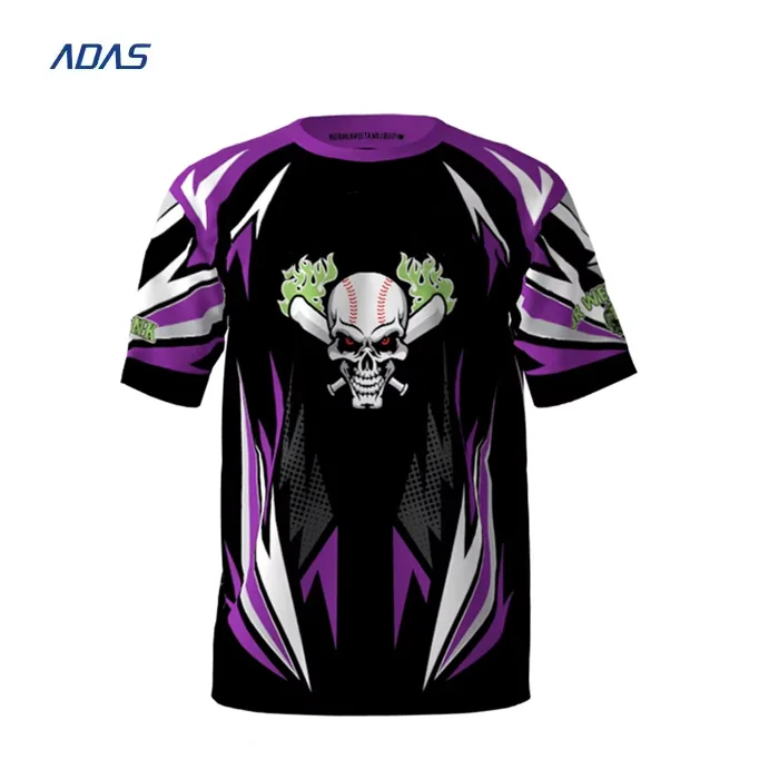 Customized Mens Polyester Softball Jersey Design Sublimated