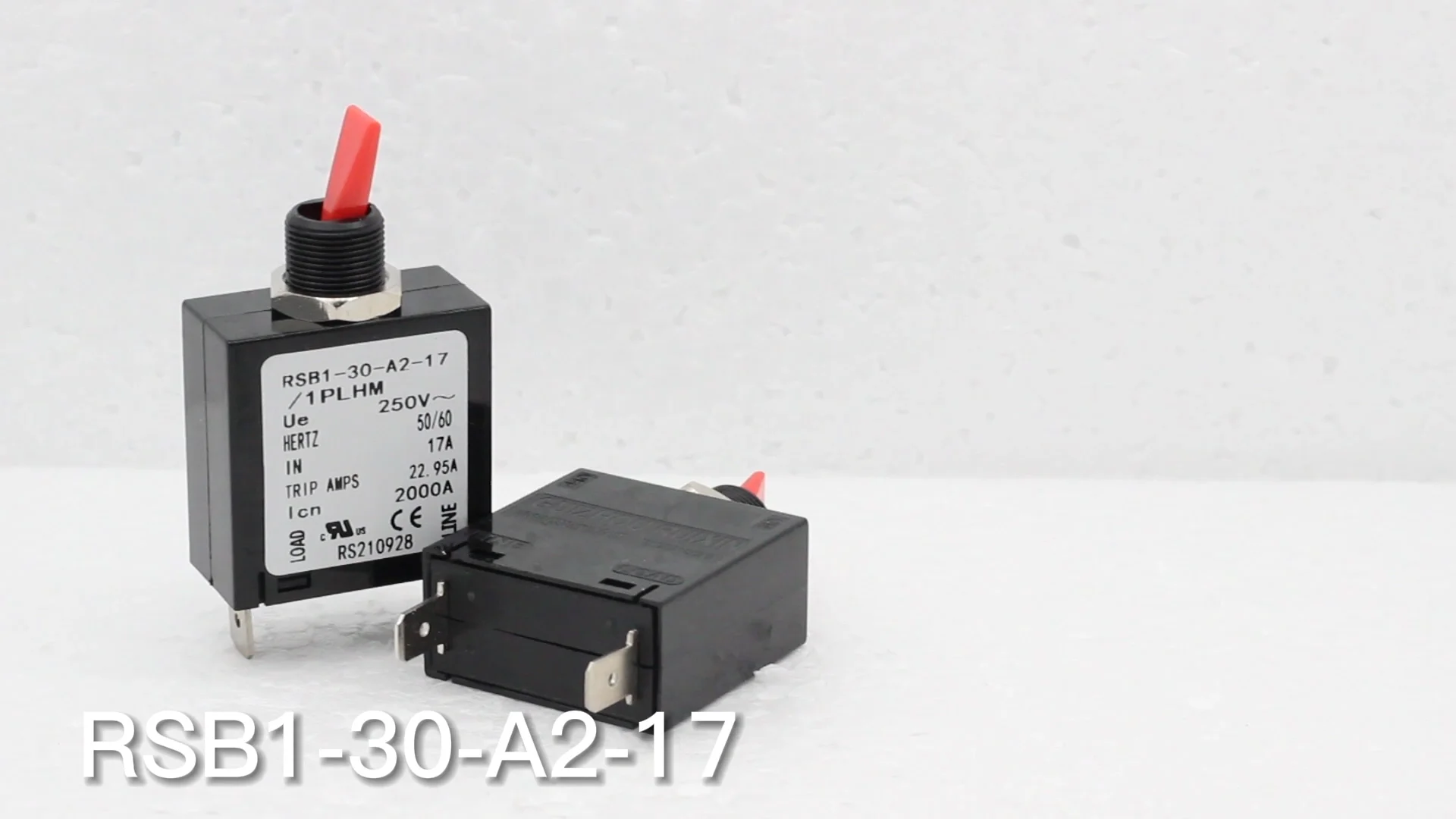 17a 250v Toggle Single Pole Circuit Breakers Hydraulic Circuit