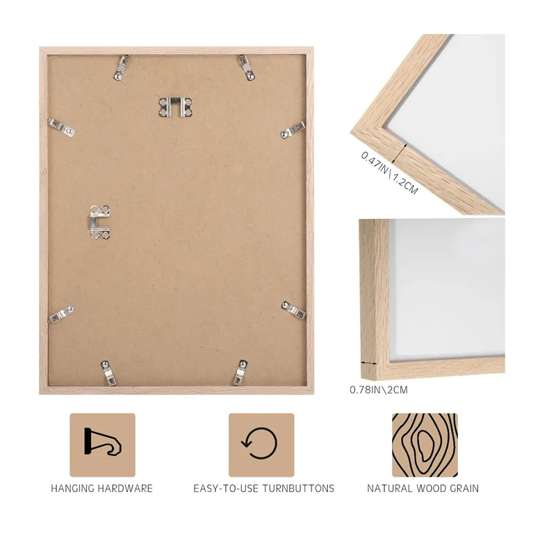 High Quality Wholesale Wooden Picture Frames For Home Decor Wood