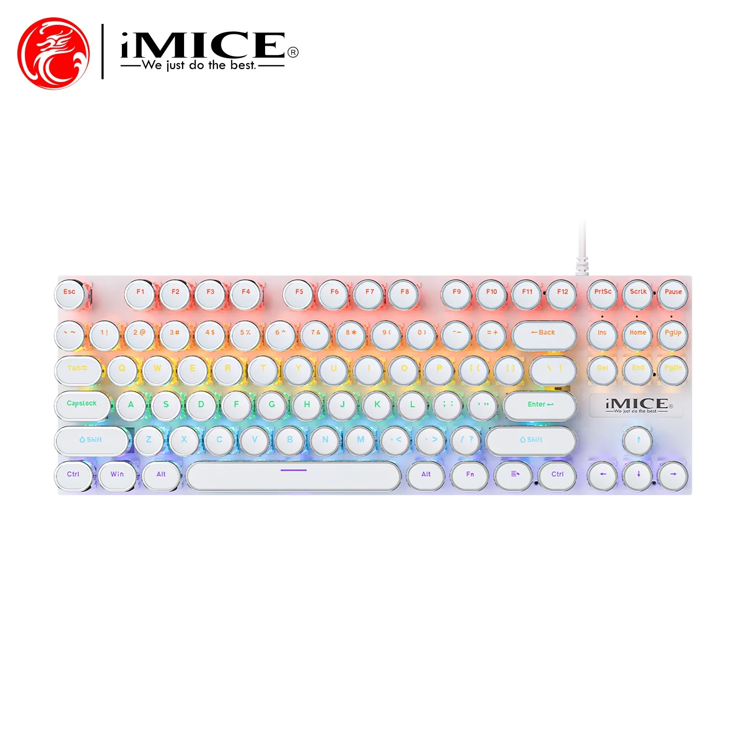 iMice GK800 White Mechanical Keyboard