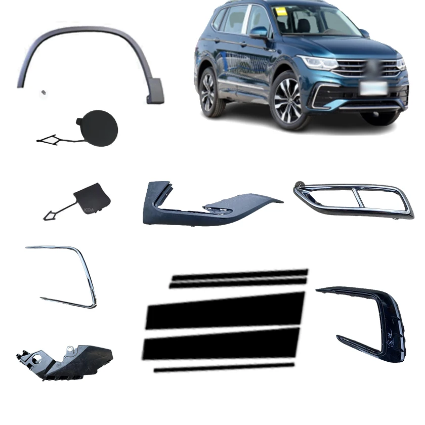 for volkswagen VW tiguan R-line body kit 2022 fog lamp cover Wheel eyebrow Door trim panel Front bumper bracket 2022 accessories