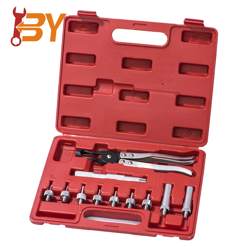 11pcs Valve Stem Oil Seal Plier And Driving Socket Drive Handle