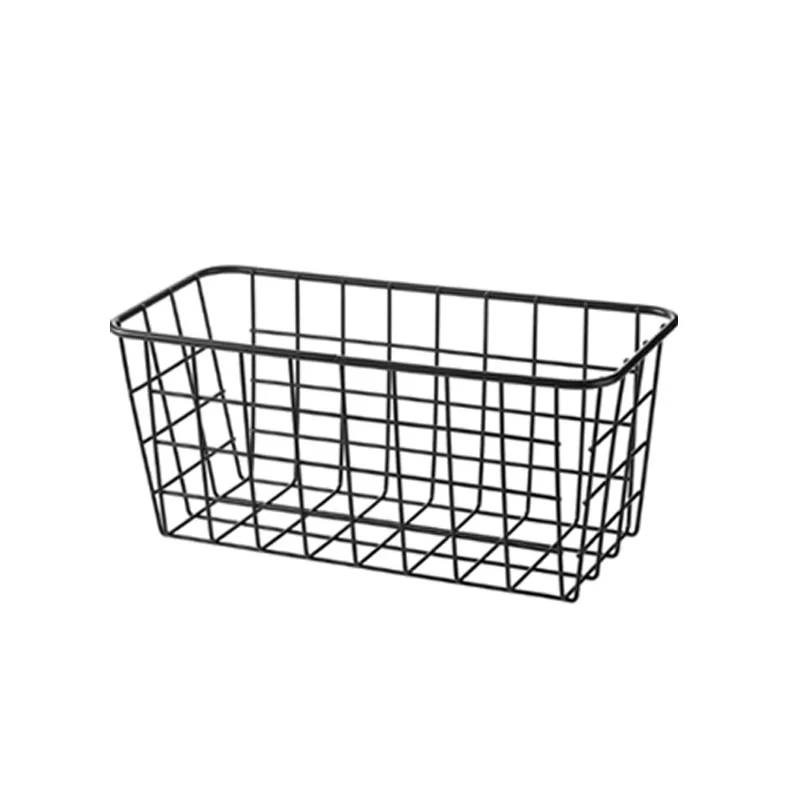 4 Pack Wire Storage Basket Durable Metal Basket Pantry Organizer Storage Bin Baskets For Kitchen Cabinet supplier