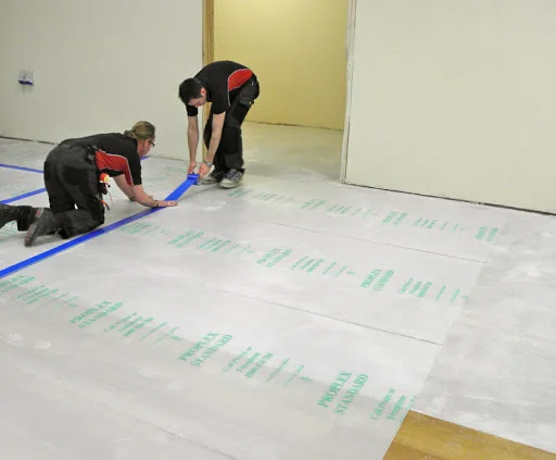 Qingdao PP Polypropylene Corrugated Floor Protection Mat Temporary Flooring Protection