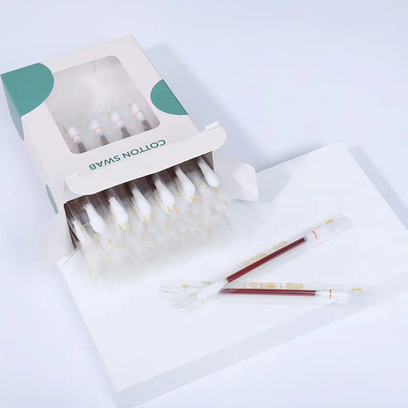 Filled Alcohol Cotton Bud Daily Wound Cleaning Liquid Swab