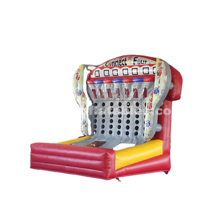 Custom Carnival Games Inflatable Connect 4 in a Row Inflatable Basketball Hoop