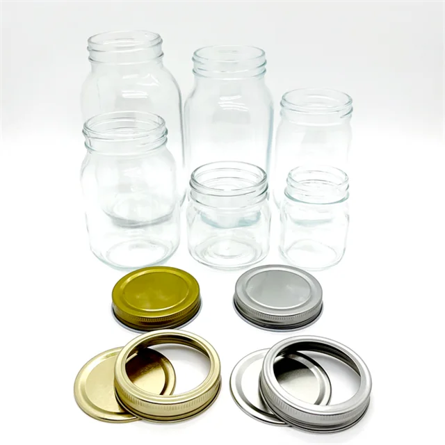 Glass Mayo Jar 4 Oz 8oz 12 Oz 16 Oz 32 Oz 300ml Glass Mason Jar With