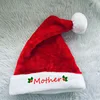 Cappello natalizio rosso per la famiglia mamma