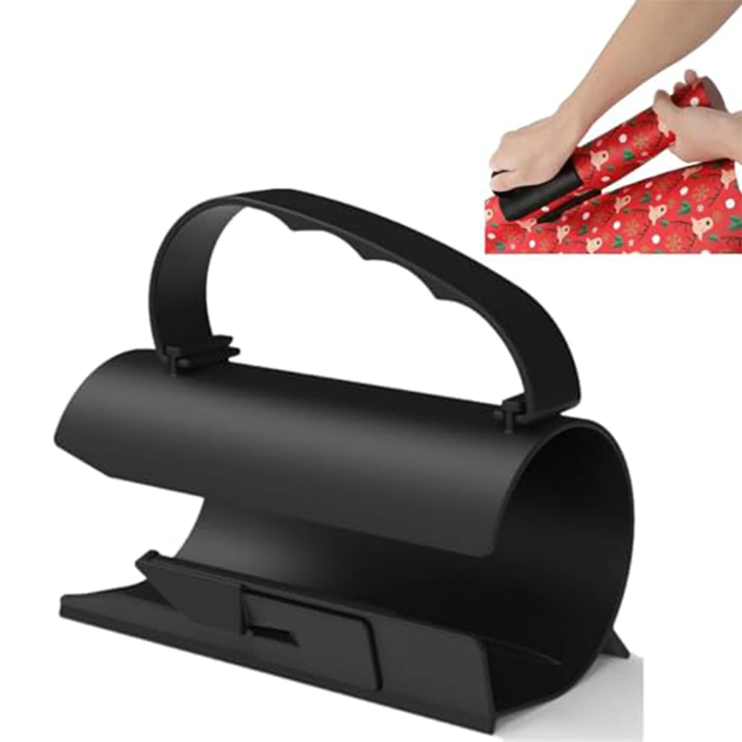 Wrapping Paper Cutter With Removable Handle Sliding Wrap Paper Cutter Tool Tube Sliding Gift