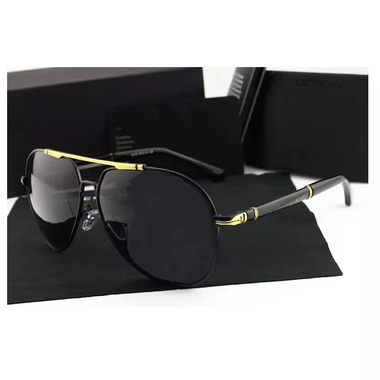 Glass High End Sunglasses Polarized Men Driving Sun Glasses For Brand