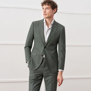 Vintage Two-Piece Business Casual Italian Korean Texture  Men's Suits Autumn Wedding Groom Formal Office Wear European American