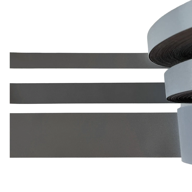 WX High Light Retro Reflective Fabric Strip High Visibility Silver Reflective Fabric Strip Reflective Safety Tape for Clothing