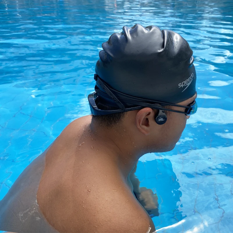 Subacquea di Nuoto Piscina Training Coaching di Comunicazione Talker  Magnetica di Ricarica Conduzione Ossea Cuffie Ricevitore