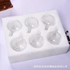 Poignée en forme d'œuf - Emballage en coton perlé de 6 tasses