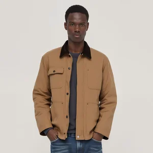 100% Cotton Canvas Duck Fabric Workwear Jacket Vintage Detroit Style Work Jacket for Men Industrial Workwear