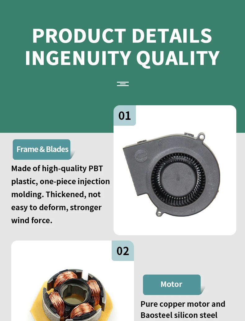 Fan, 80mm, 12V, 8020, 24V - detail 16