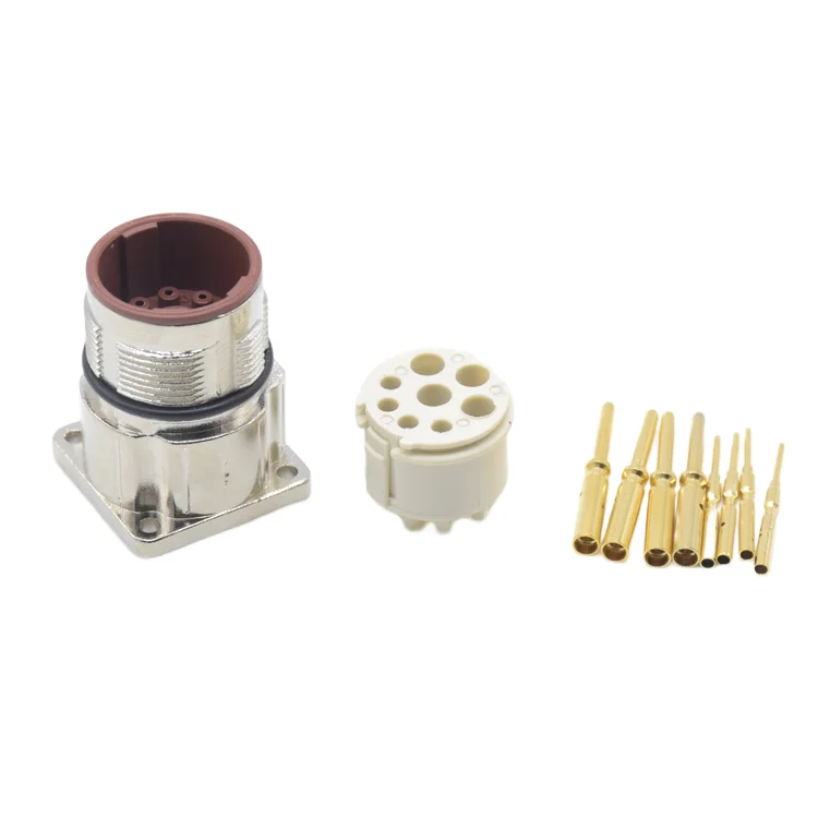 Crimp Panel Mount Socket M923 M23 8 Pin Waterproof Circular Plug Electronic Connector Supplier