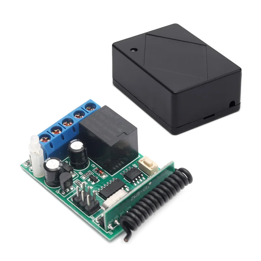 Controller Receiver Single-channel ZK1PA 433 MHz With Remote Controls ZY16-E2 2pcs With Batteries