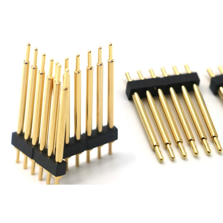 China customized single row 6pin communication connector probe automobile optical fiber conductive pin spring contact thimble po