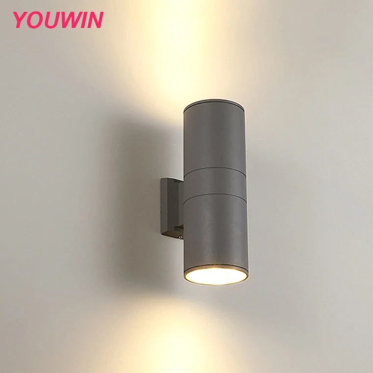 YOUWIN Outdoor double heads mounting lights ip65 2x3w wall mounted up and down led wall light