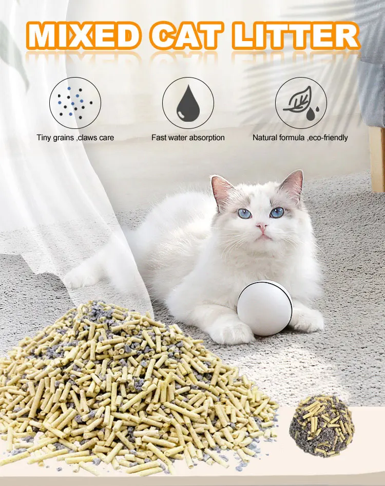 Walnut Cat Litter Oem Cassava And Walnut Shell Mixed Cat Sand Natural