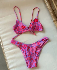2026 TUEE Handmade Printing Two Pieces Bikini Swimsuit Wholesale Triangle Bathing Suit Swimwear Sexy Bikini