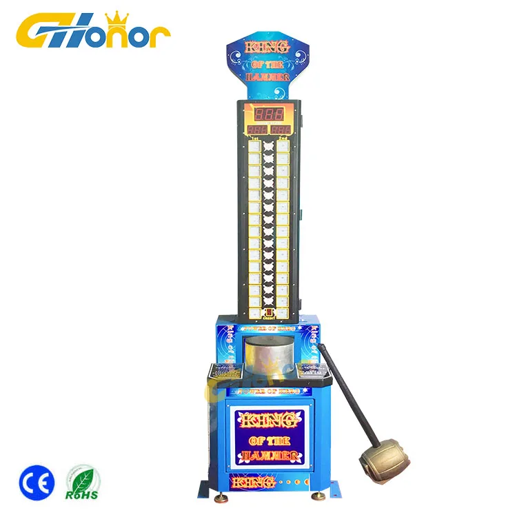 Big Punching Boxing Hercules Hammer Hitting Hammer Coin Operated Redemption Arcade Sports Game Machine
