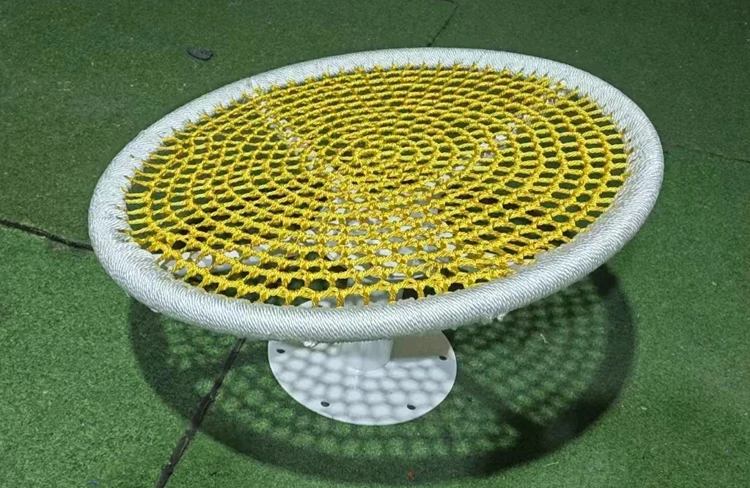 High-quality Colorful Children's Plastic Swivel Chair Outdoor Playground Equipment Mini Carousel
