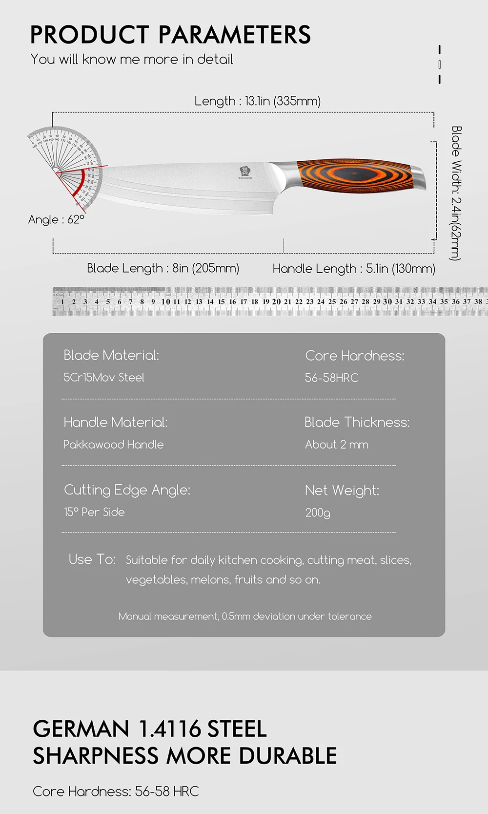 Profi Chefmesser Aus Edelstahl Für Die Küche_voghion.com