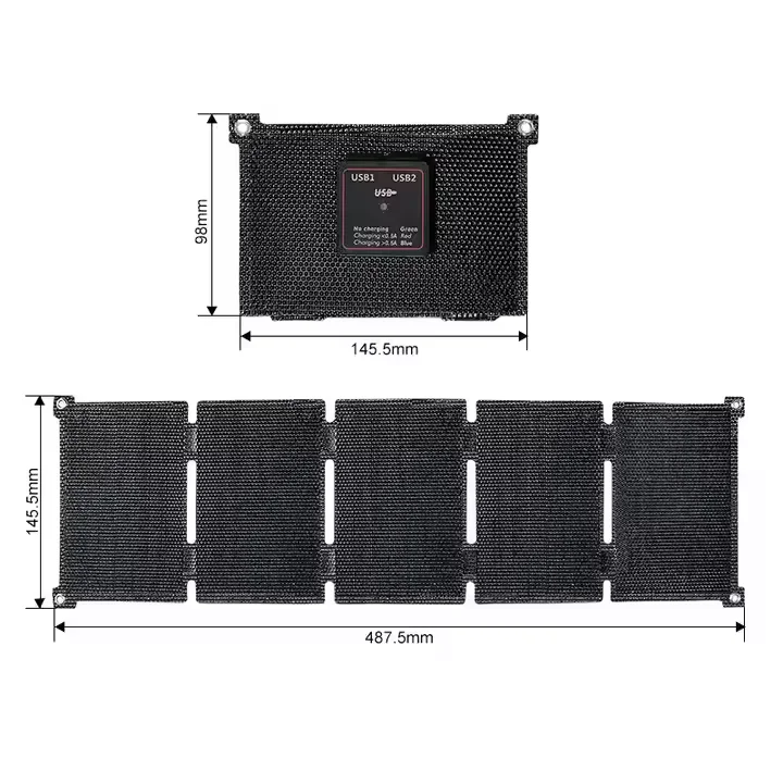 Small Size Monocrystalline Solar Panel Portable 10W Panel Solar 5V USB ETFE 12W 15W Foldable Solar Charger for Phone