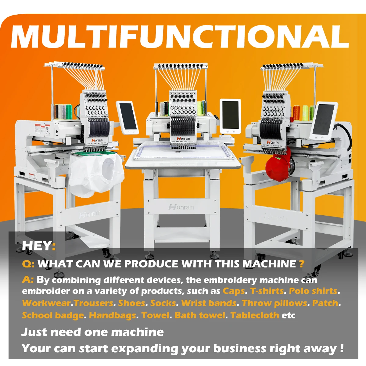 Embroidery Machine Best Hat Embroidery Company 12/15 Needles New