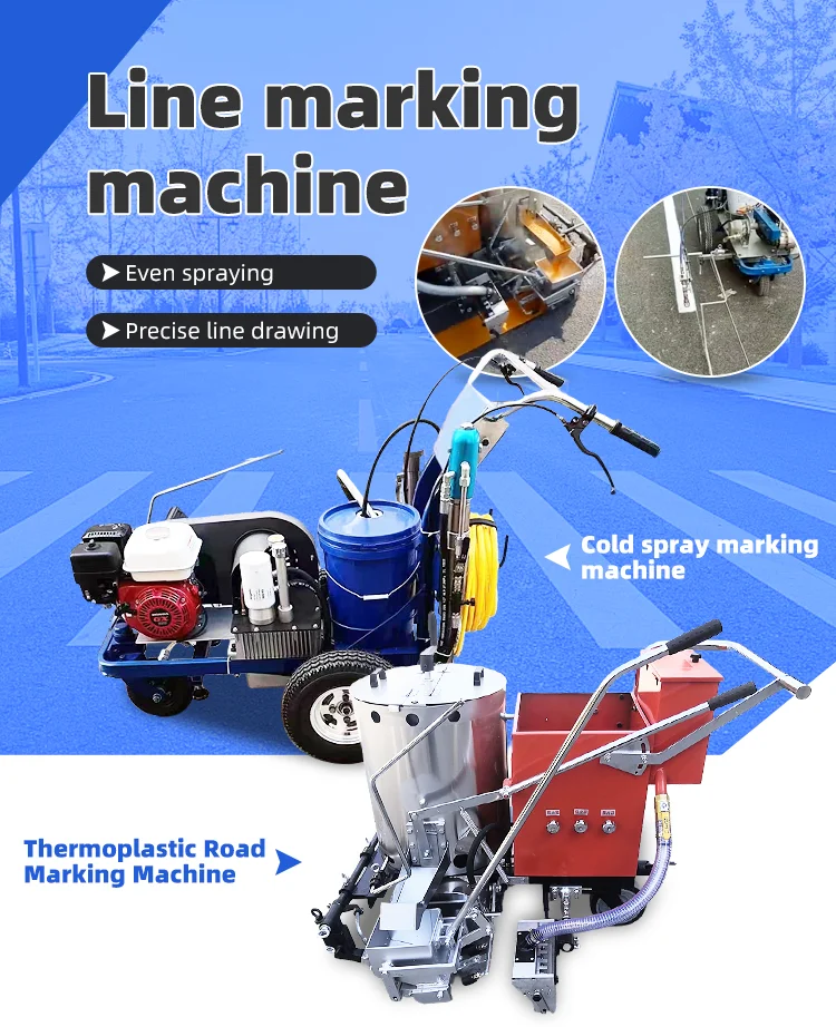 Factory Sale Driving Type Road Marking Machine Thermoplastic Spraying ...