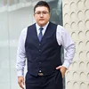 Navy Blue Plus Size Mens Suit Vest
