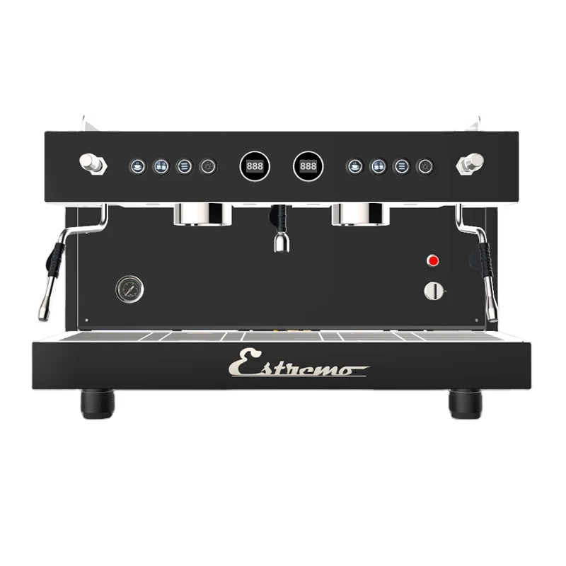 Professional Dual Group 11L Boiler Electric Control Commercial Espresso Coffee Machine for Hotel