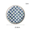 blue 10 inch plate