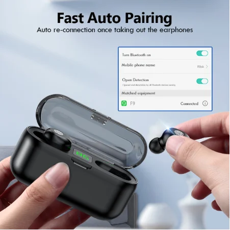 2023 новых поступлений F9-11 гарнитура Hi-Fi беспроводные наушники-вкладыши Наушники Tws F9