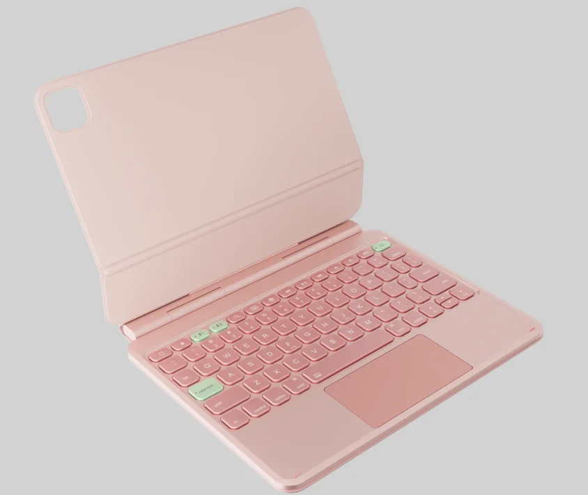 Aluminum Alloy Magic Keyboard Case for iPad Pro/Air Exclusive Patent Waterproof Auto-Drain Backlit Touchpad Cover Laudtec