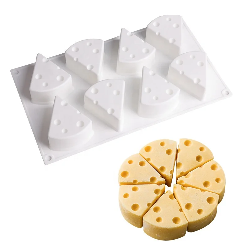 Cheese Shape Non-stick Silicone Cake Mold Chocolate Dessert Pastry Baking Gadget 