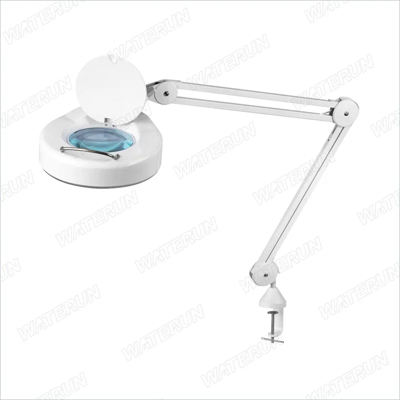 Deluxe Dimmable For Diamond Desktop Desk Beauty Salon Clamps With Metal Led Magnifying Lamp Clamp