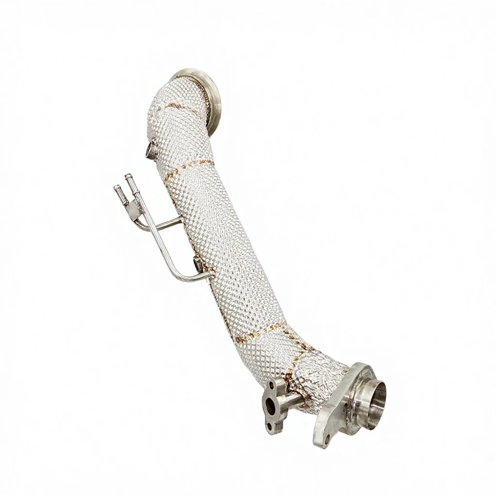 High-Flow Sport Downpipe Exhaust Head For Suzuki Swift 1.4T 2014-2023 Stainless Steel With Heat