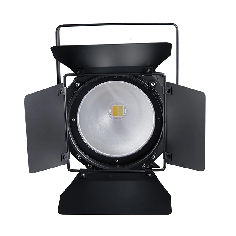Hoogwaardige 200W COB 2-in-1 LED-podiumparlamp met DMX-besturing, koud/warm wit licht, IP33-classificatie, aluminium behuizing, dimbaar, feestverlichting_voghion.com