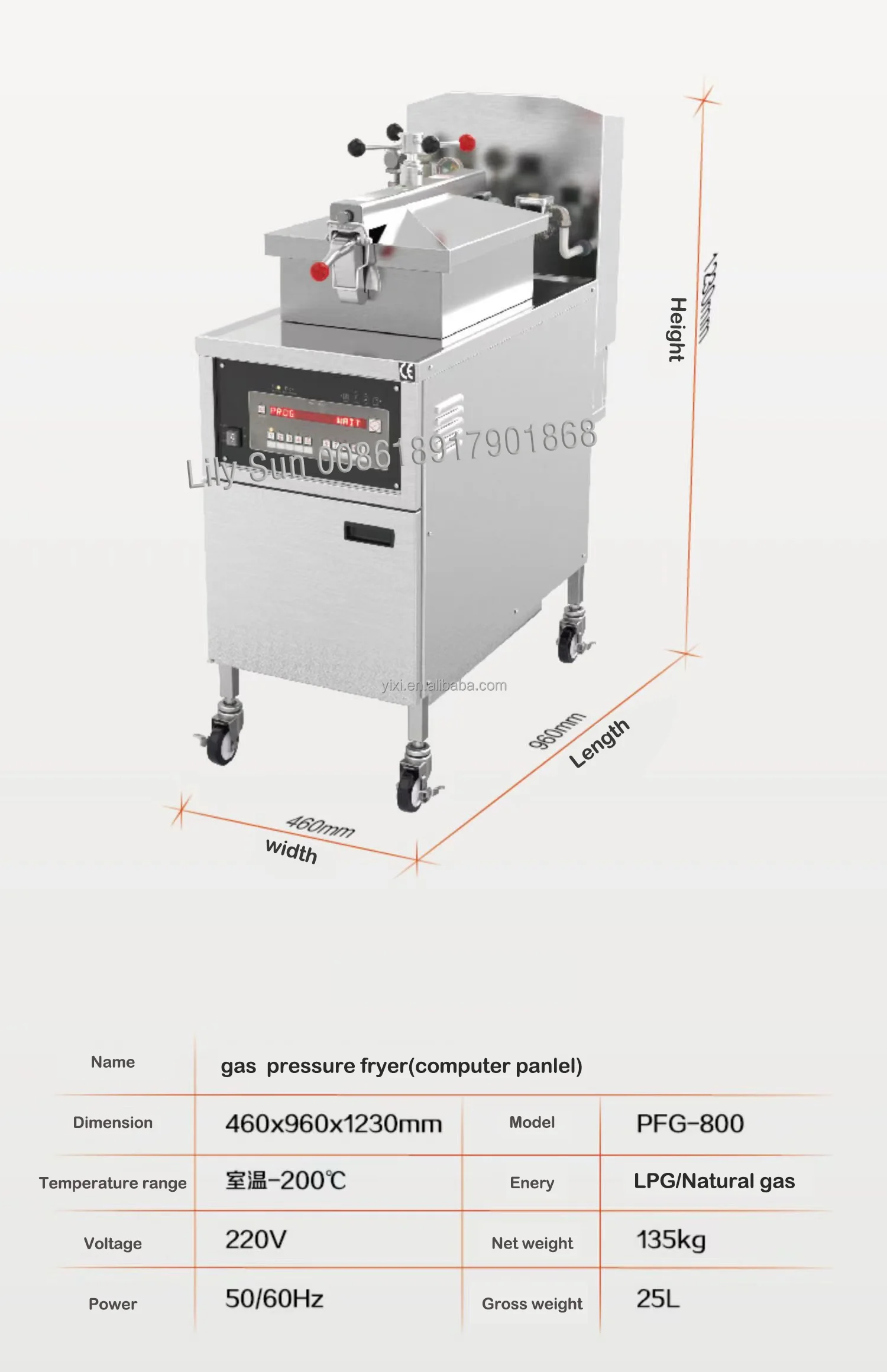 CNIX Chicken Pressure Fryer - High Efficiency & Quality
