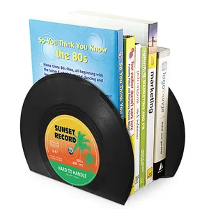Creative Retro Plastic Record Bookend Modern Simple Home Decoration Student CD Customized Design