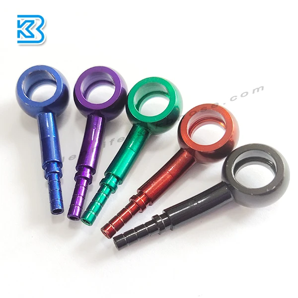 AN -3 (3AN AN3) Male Long Straight Stainless Steel Banjo Fitting. Brake 10mm I.D - Foto 2